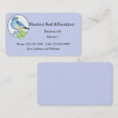 Blaue Vögel im Wasser Visitenkarte (Vorne/Hinten)