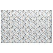 Blaue Vögel in Branchen Stoff (Fat Quarter (45,7 x 55,9 cm))