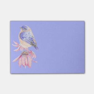 Blaue Vögel Kunst - The Watercolor Eastern Bluebir Post-it Klebezettel