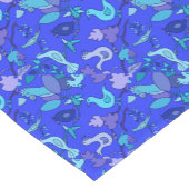 Blaue Vögel Kurzer Tischläufer (Ecke)