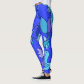Blaue Vögel Leggings (Links)