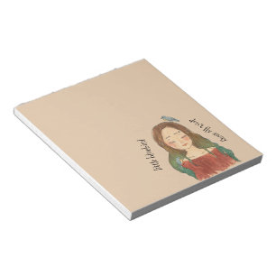 Blaue Vögel Mädchen Flieg Nicht Weg Notizblock