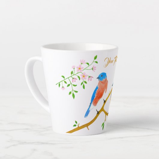 Blaue Vögel Milchtasse (Linke Ecke)
