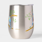 Blaue Vögel Monogrammiert (Links)