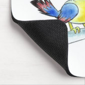 Blaue Vögel Mousepad (Ecke)