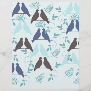 Blaue-Vogel-Muster