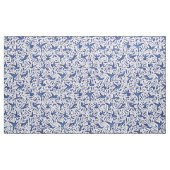 Blaue Vogel-nahtloses Muster Delfts Stoff (Yard (91,4 cm))