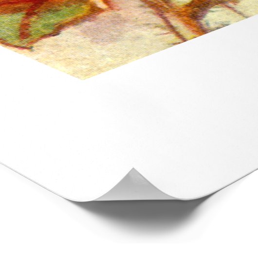 Blaue Vögel Poster (Ecke)