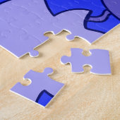 Blaue Vögel Puzzle (Seite)