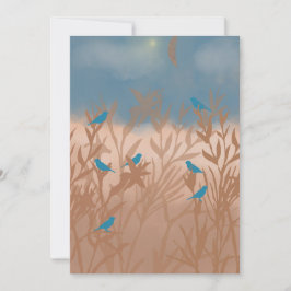 Blaue Vögel Save The Date