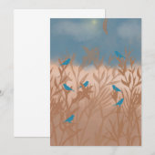 Blaue Vögel Save The Date (Vorne/Hinten)