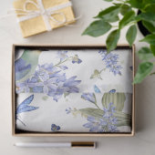 Blaue Vögel Seidenpapier (Geschenk)