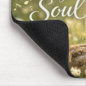 Blaue Vogel singt dann singt meine Seele Mousepad (Ecke)