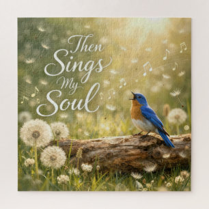 Blaue Vogel singt dann singt meine Seele Puzzle