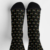 Blaue Vögel Socken (Oben)