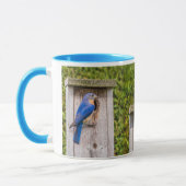 Blaue Vögel Tasse (Links)
