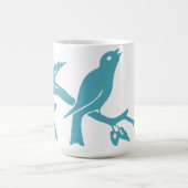 Blaue Vogel-Tasse Kaffeetasse (Mittel)