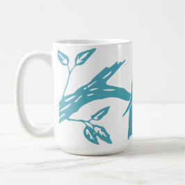 Blaue Vogel-Tasse Kaffeetasse