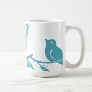 Blaue Vogel-Tasse Kaffeetasse
