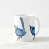 Blaue Vogel-Tasse Kaffeetasse (VorderseiteRechts)