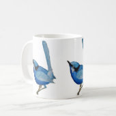 Blaue Vogel-Tasse Kaffeetasse (Vorderseite Links)