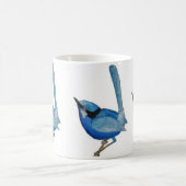 Blaue Vogel-Tasse Kaffeetasse (Mittel)
