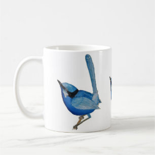 Blaue Vogel-Tasse Kaffeetasse