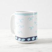 Blaue Vögel Tasse-keramisch Kaffeetasse (Vorderseite Links)