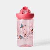 Blaue Vögel und Berry Bushes Trinkflasche (Vorne)