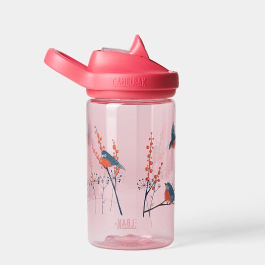 Blaue Vögel und Berry Bushes Trinkflasche (rechts)