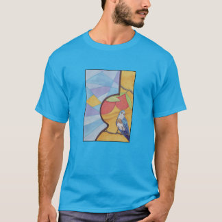 Blaue Vogel und Orangen Bluesong T-Shirt