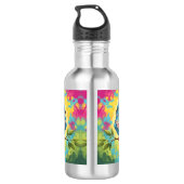 Blaue Vogel Wasserflasche (Rückseite)
