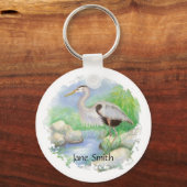 Blaue Vogelart Schlüsselanhänger (Vorderseite)