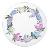 Blaue Vogelarten Blume Knobs Keramik Zeichn Pulls Keramikknauf (Vorderseite)