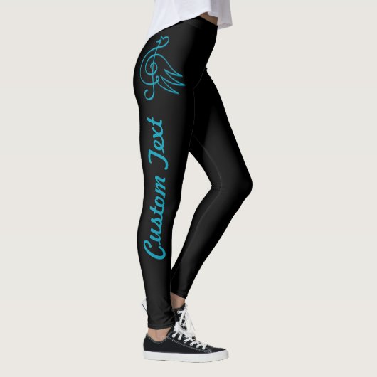 Blaue Vogelmusik-Leggings Leggings (Rechts)