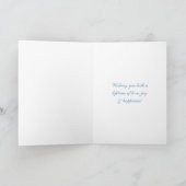 Blaue Vogels Hochzeit Karte (Innenseite)