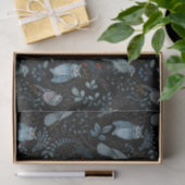 Blaue Vogelscheuche Seidenpapier (Geschenk)