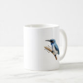 Blaue Vogeltasse auf einem Ast Kaffeetasse (VorderseiteRechts)