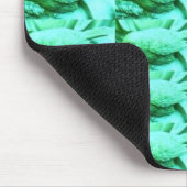 Blaue Vogeltextur Mousepad (Ecke)