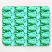 Blaue Vogeltextur Mousepad (Vorne)