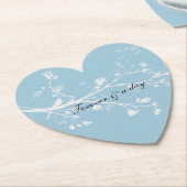 Blaue Vogelzweige Untersetzer (angewinkelt)