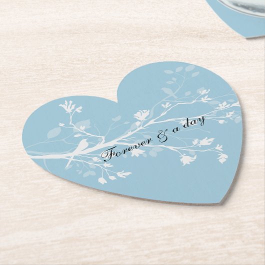 Blaue Vogelzweige Untersetzer (angewinkelt)