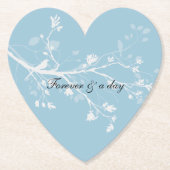 Blaue Vogelzweige Untersetzer (Vorderseite)