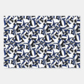 Blaue Volleyball Geschenkpapier Set (Vorderseite)
