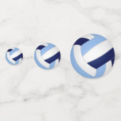 Blaue Volleyball-Kinder Party Konfetti (Vorderseiten)