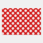 Blaue Volleyballmuster Geschenkpapier Set (Vorderseite 2)