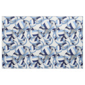Blaue Volleyballmuster Stoff (Fat Quarter (45,7 x 55,9 cm))