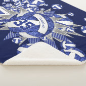 Blaue Volleyballs individuelle Name Sherpadecke (3/4)