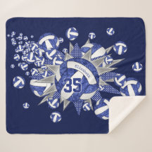 Blaue Volleyballs individuelle Name