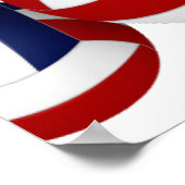 Blaue Volleyballs Kindergeburtstag Party Empfang Poster (Ecke)